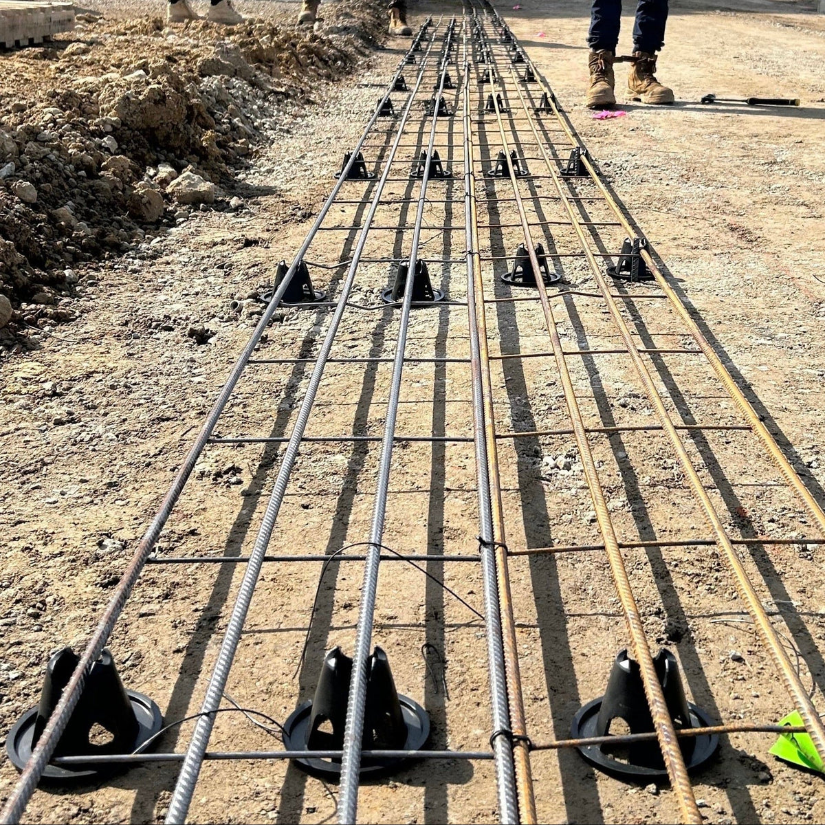 Transmutation Construction Product Concrete Bar Chair 50/65mm - Recycled Plastic