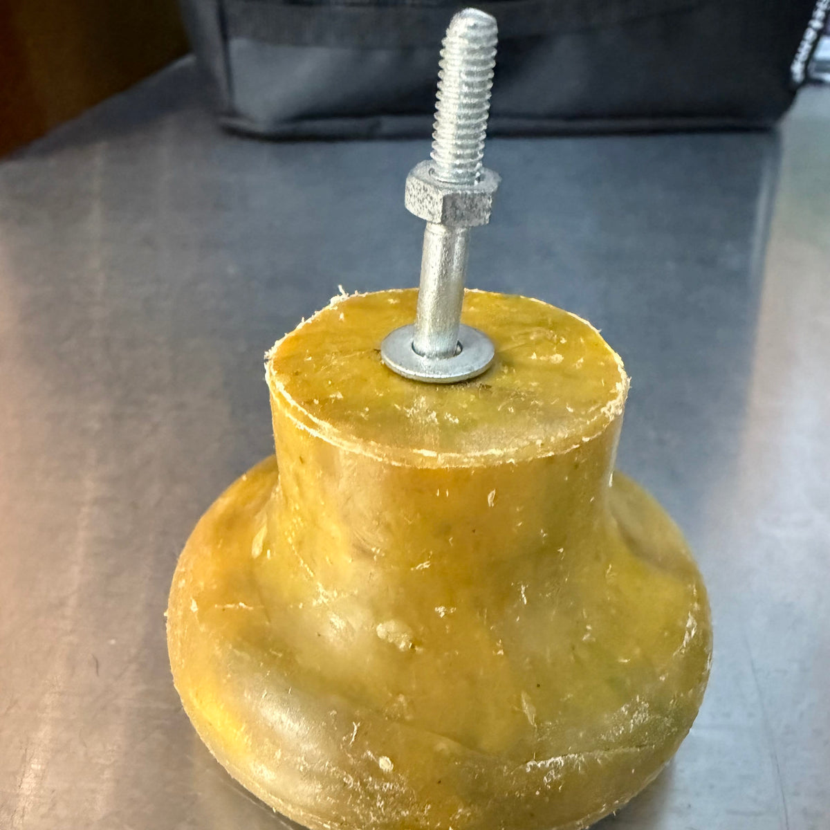 Transmutation Door Knob Bolt - Yellow Door Knobs - Recycled Plastic