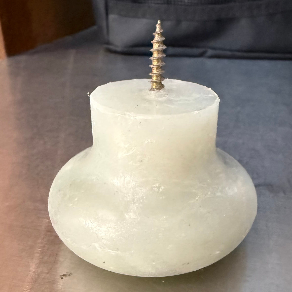 Transmutation Door Knob Screw - White Door Knobs - Recycled Plastic