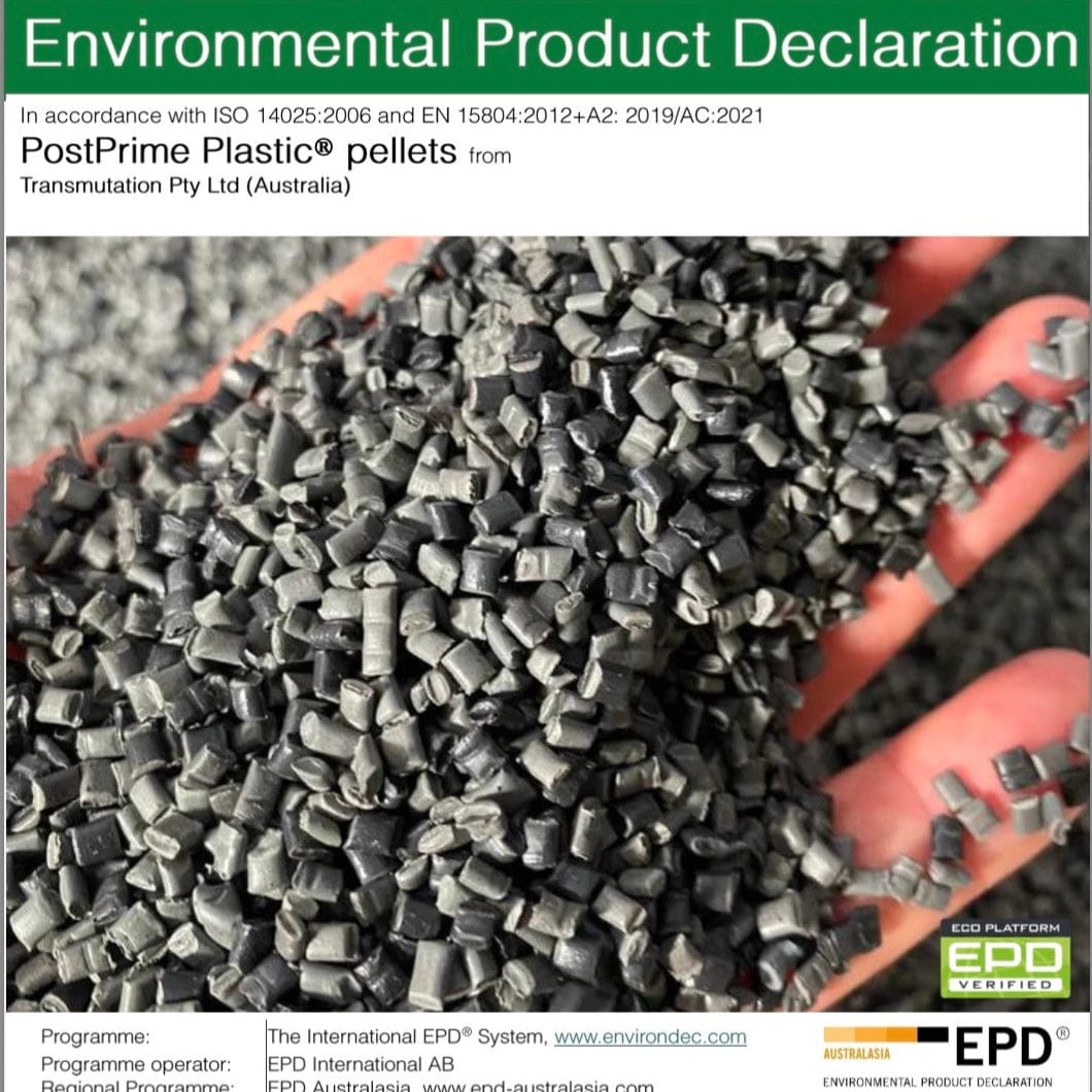 Transmutation Plastic Pellet Pellets - Recycled PostPrime ®️ Plastic