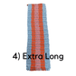 Why Knot Mat 4) Extra Long Blue/Orange /Pink / Orange / Blue Mat - Recycled Rope