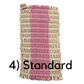 Why Knot Mat 4) Standard - Yellow / Pink / yellow Mat - Recycled Rope