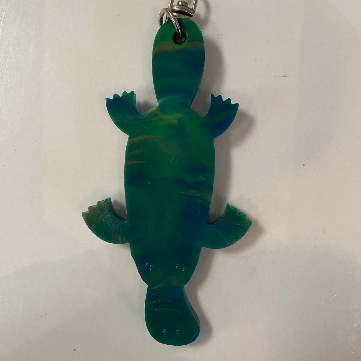 Zero.plastics.australia keyring Platypus Bag Tags - Recycled bottle lids - Zero.plastic.Australia