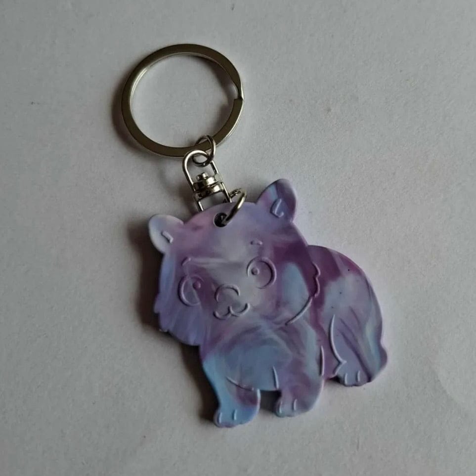 Zero.plastics.australia keyring Wombat (new) Keyrings - Recycled bottle lids - Zero.plastic.Australia