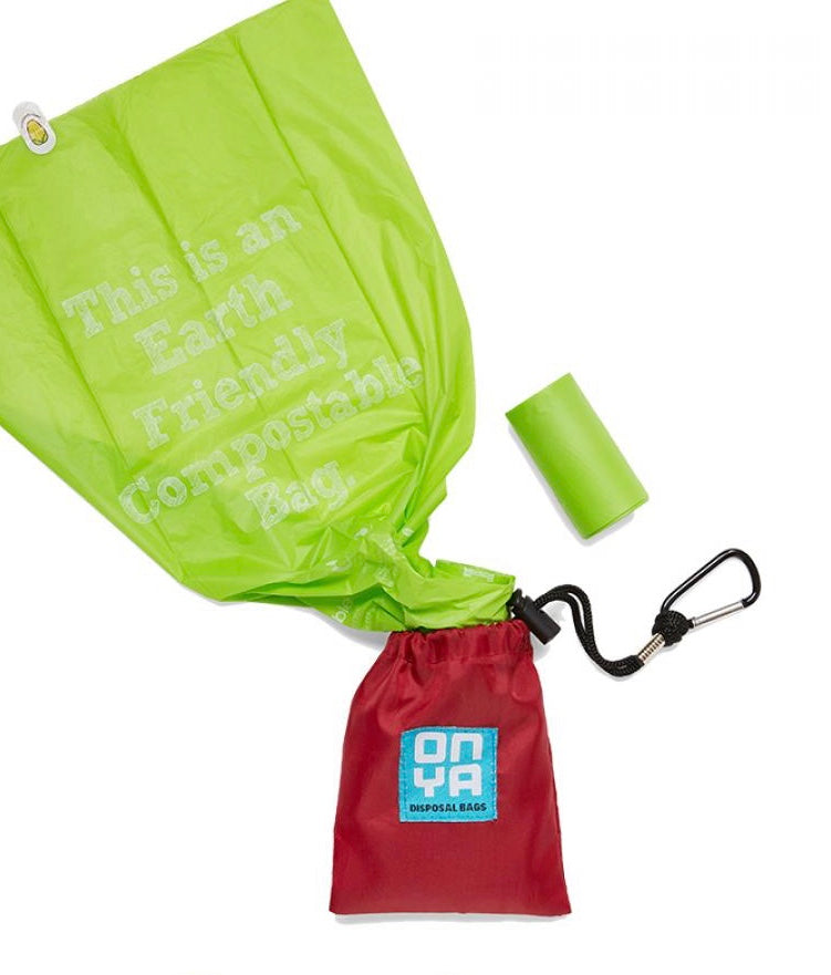 Bag - Onya Doggy waste disposal bags & carry pouch.