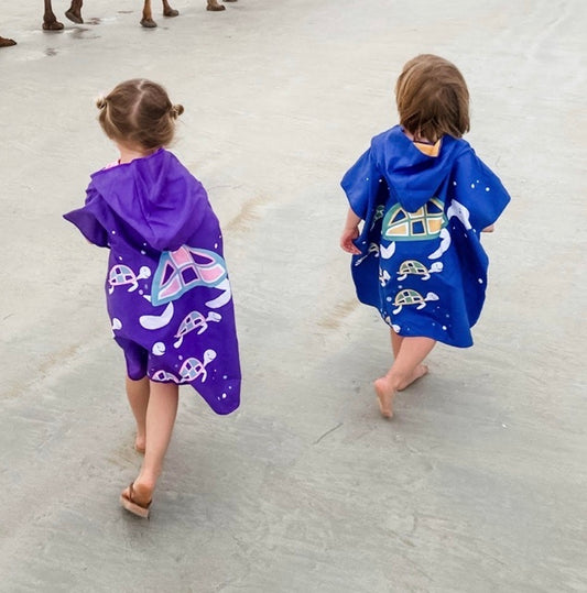 Beach Kids Poncho - Recycled Bottles - Sand free
