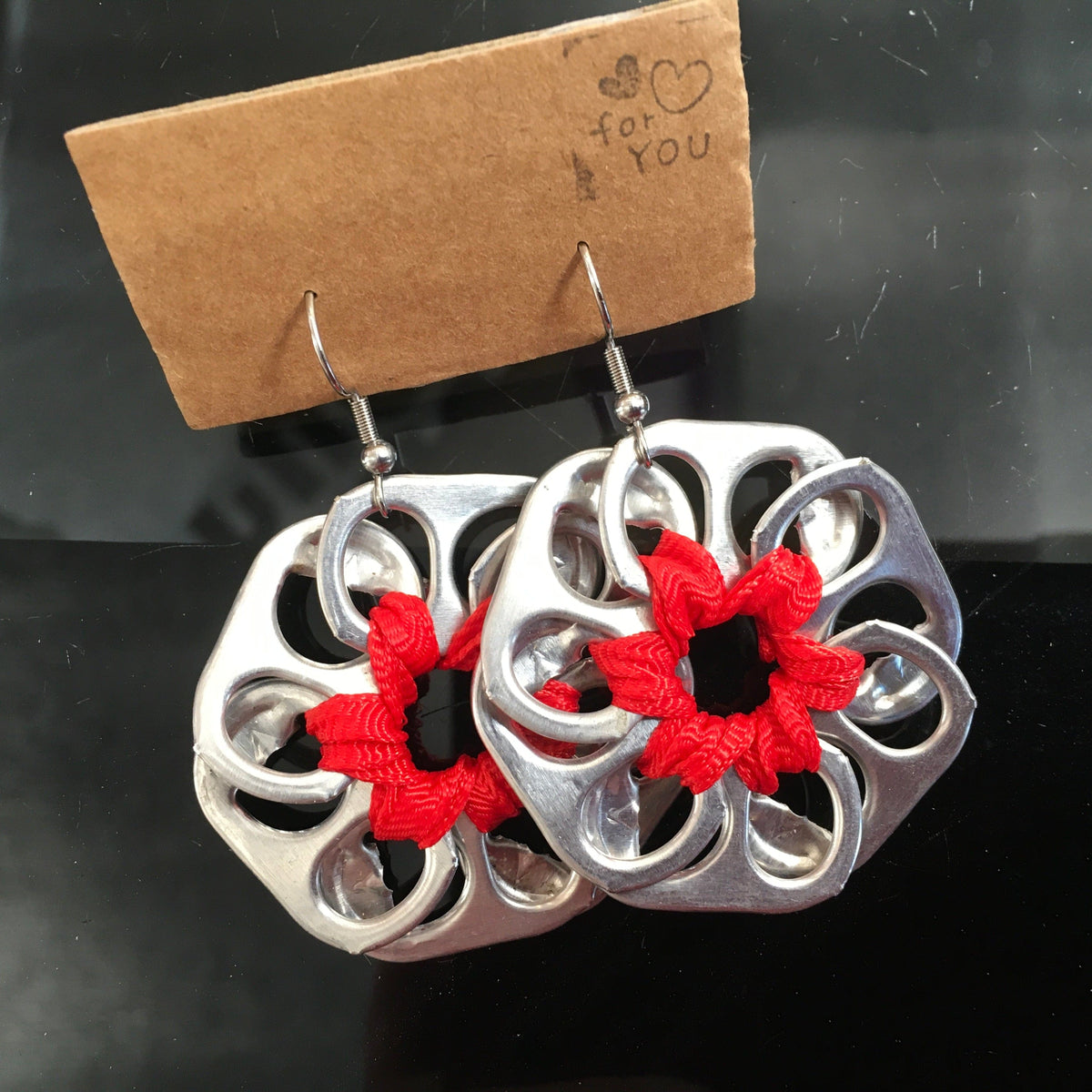 Flow - Marena Beqir Earrings Earrings - Recycled Can Ring Pulls