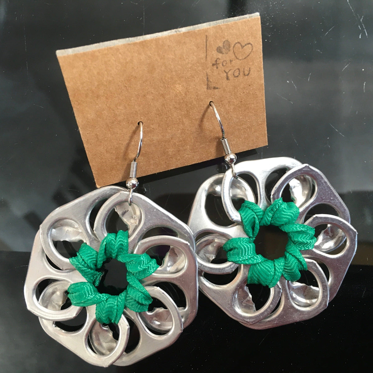 Flow - Marena Beqir Earrings Earrings - Recycled Can Ring Pulls
