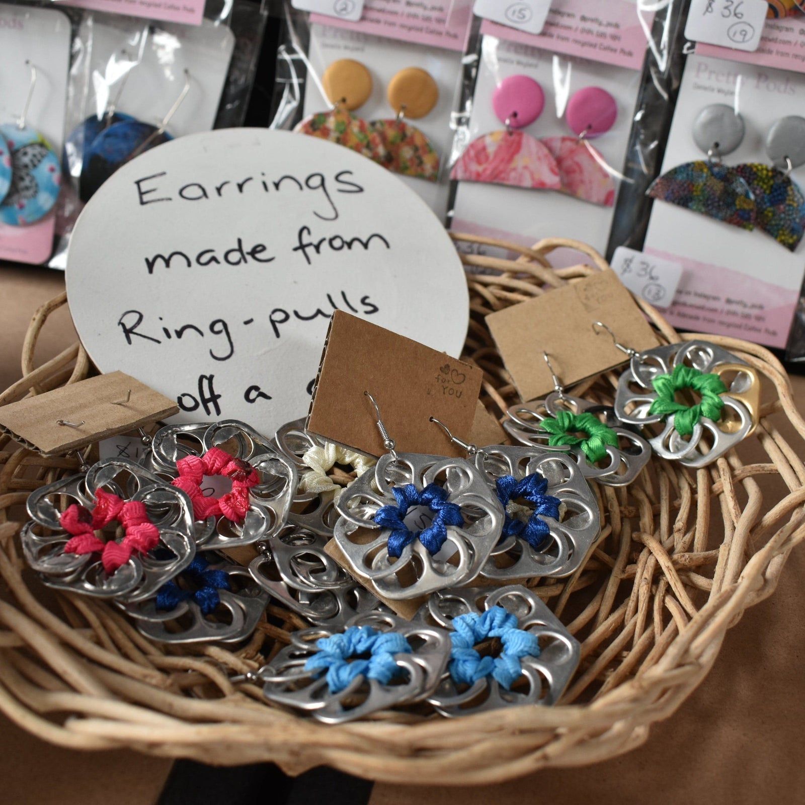 Flow - Marena Beqir Earrings Earrings - Recycled Can Ring Pulls