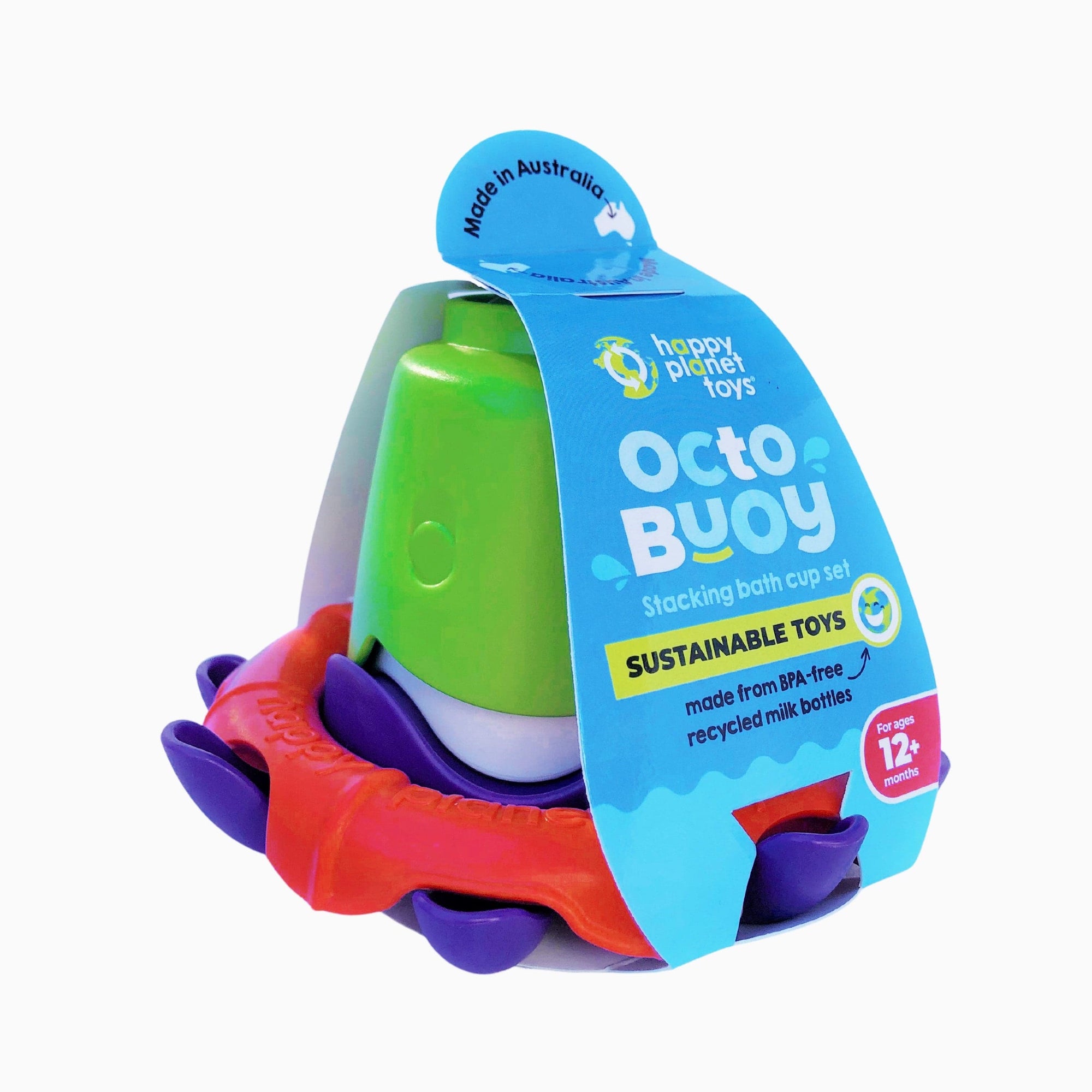 Happy Planet Toys Baby Toys & Activity Equipment Toys - Octo - buoy stacking bath set