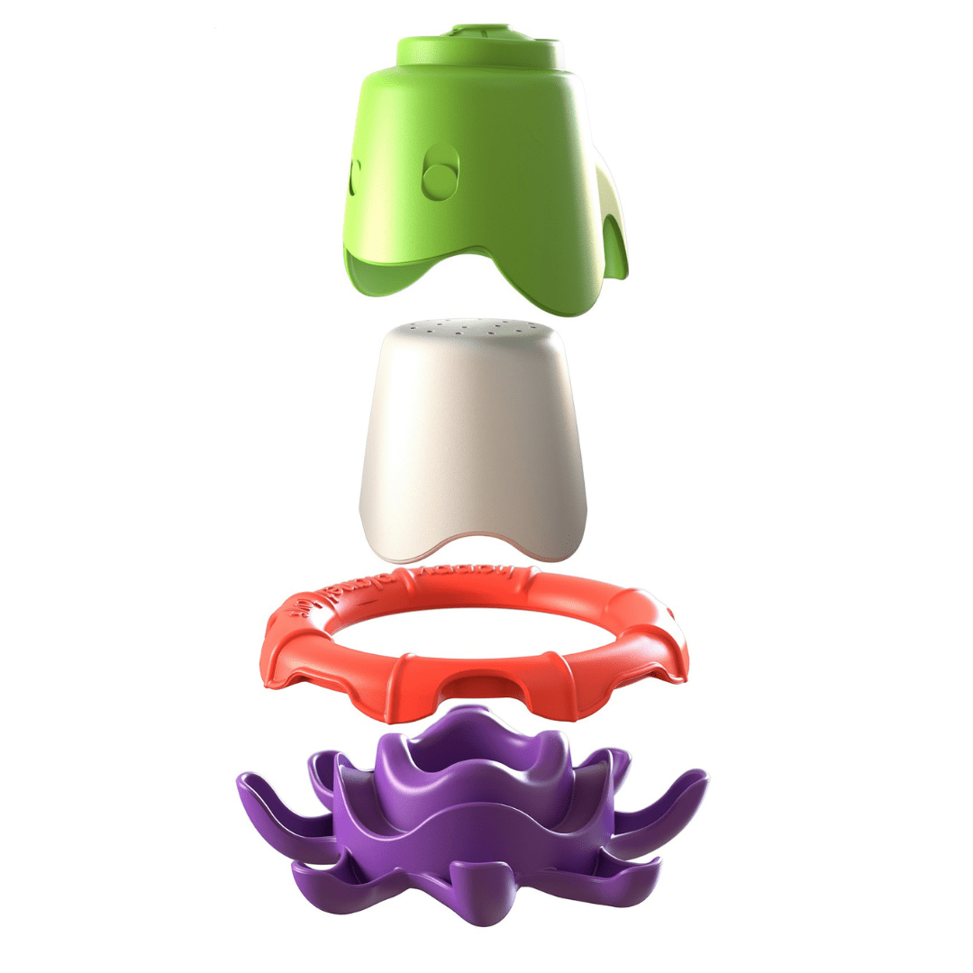 Happy Planet Toys Baby Toys & Activity Equipment Toys - Octo - buoy stacking bath set