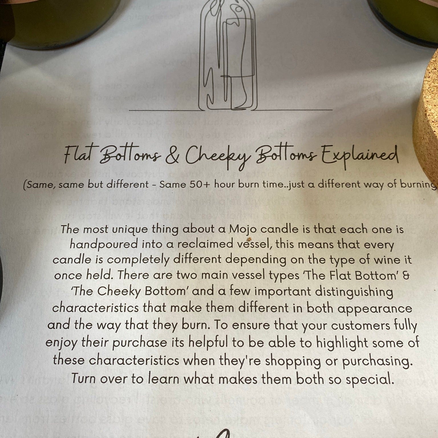 Candles made from reclaimed Wine Bottles - Transmutation