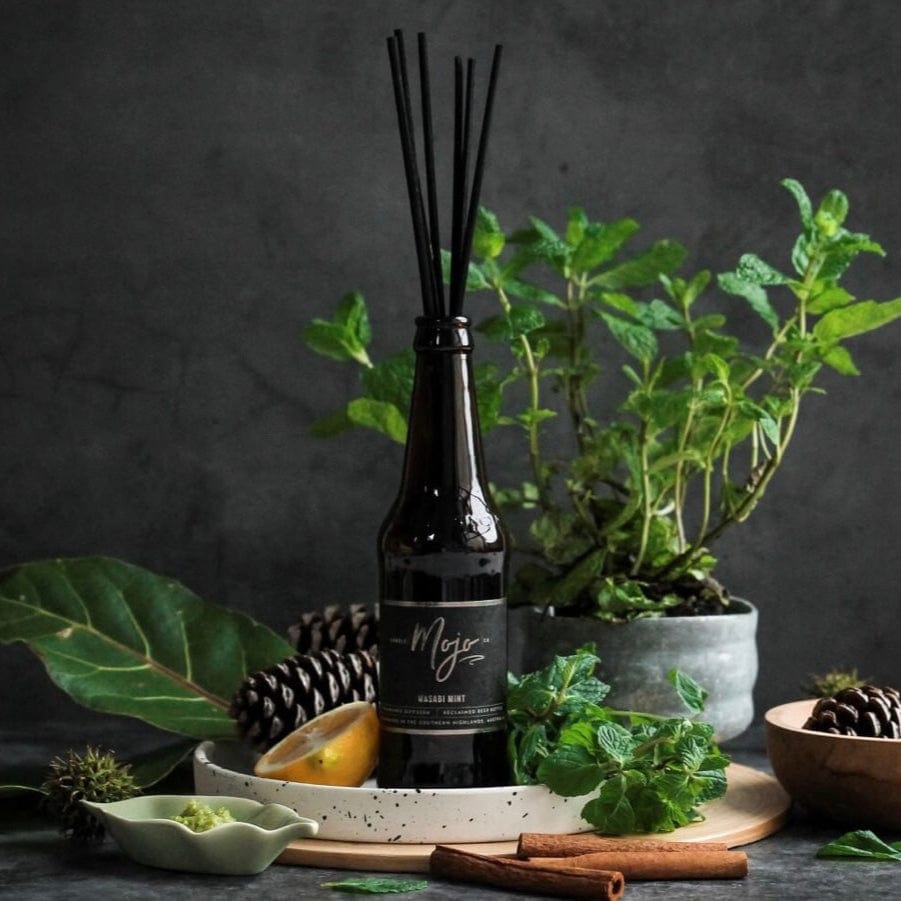 Mojo Candles diffuser Peppercorn Diffuser - Reclaimed Beer Bottle Fragrance Diffuser