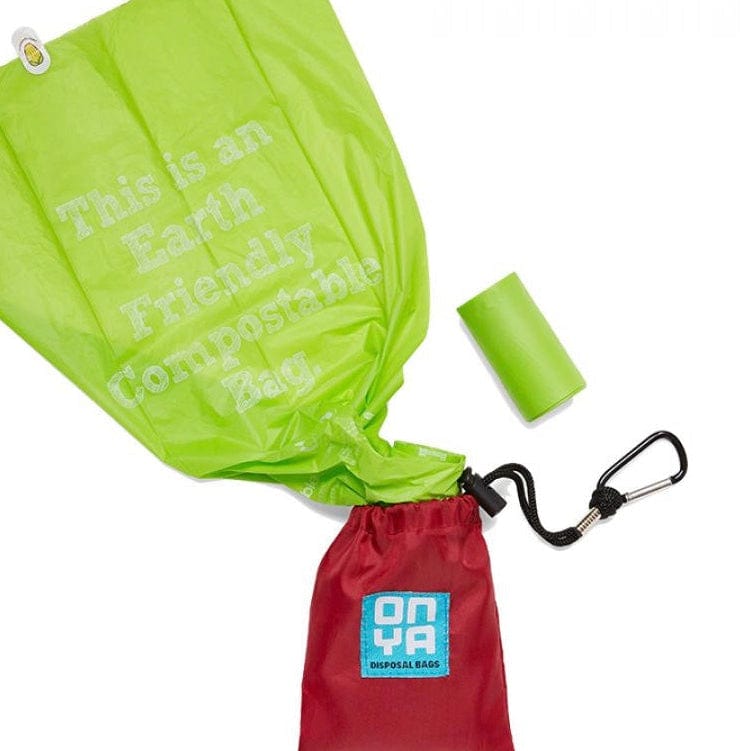 Onya backpack Bag - Onya Doggy waste disposal bags & carry pouch.