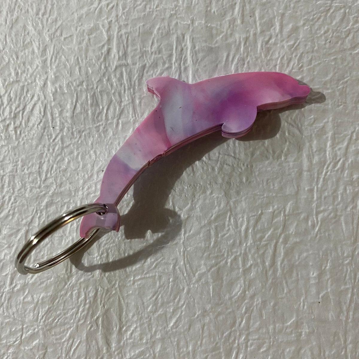 Zero.plastics.australia keyring Dolphin Keyrings - Recycled bottle lids - Zero.plastic.Australia