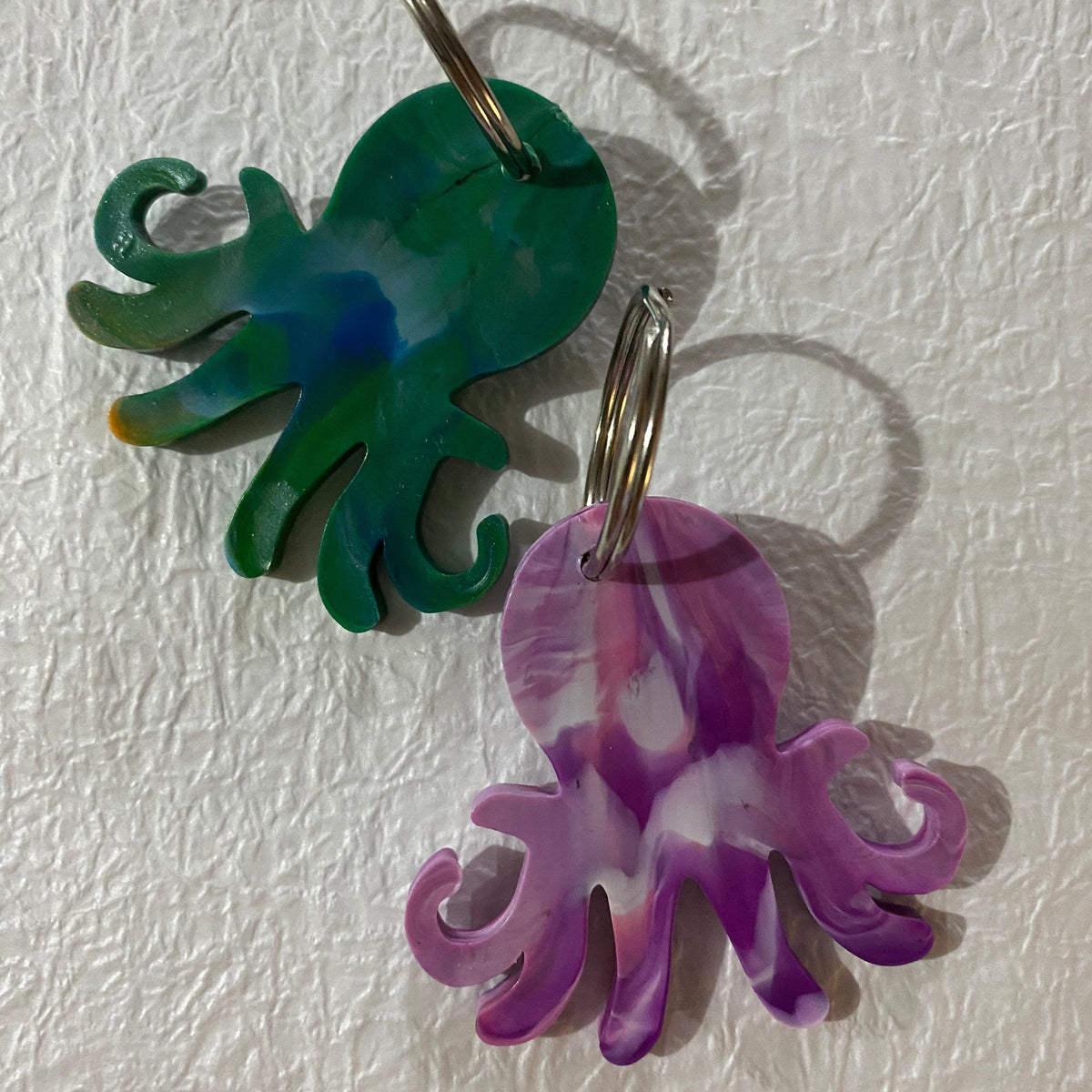 Zero.plastics.australia keyring Octopus Keyrings - Recycled bottle lids - Zero.plastic.Australia